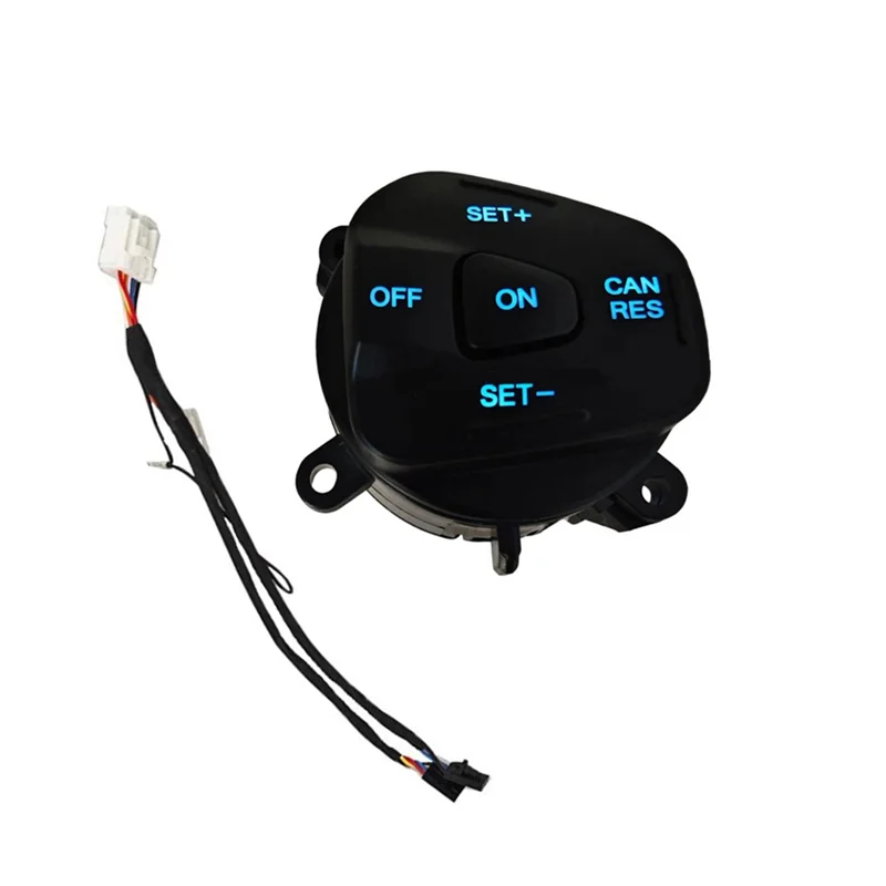 ชุดสายไฟสวิตช์ควบคุมความเร็วอัตโนมัติยอดนิยม ชุดแต่งขอบพวงมาลัย ปุ่มสำหรับ Ford Fiesta MK7 MK8 Ecosport 2013 99E740AA321434