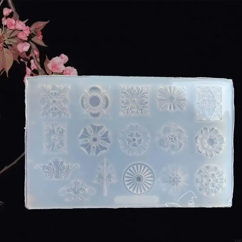 

R3MC Epoxy Crystal Resin Silicone Mold Flowers Decoration Mold for DIY Craft