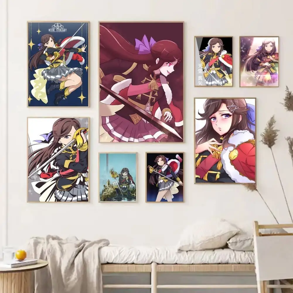 Anime Girl R-Revue S-Starlight Maya Tendou Poster Self-adhesive Art Waterproof Paper Sticker Coffee House Bar Room Wall Decor