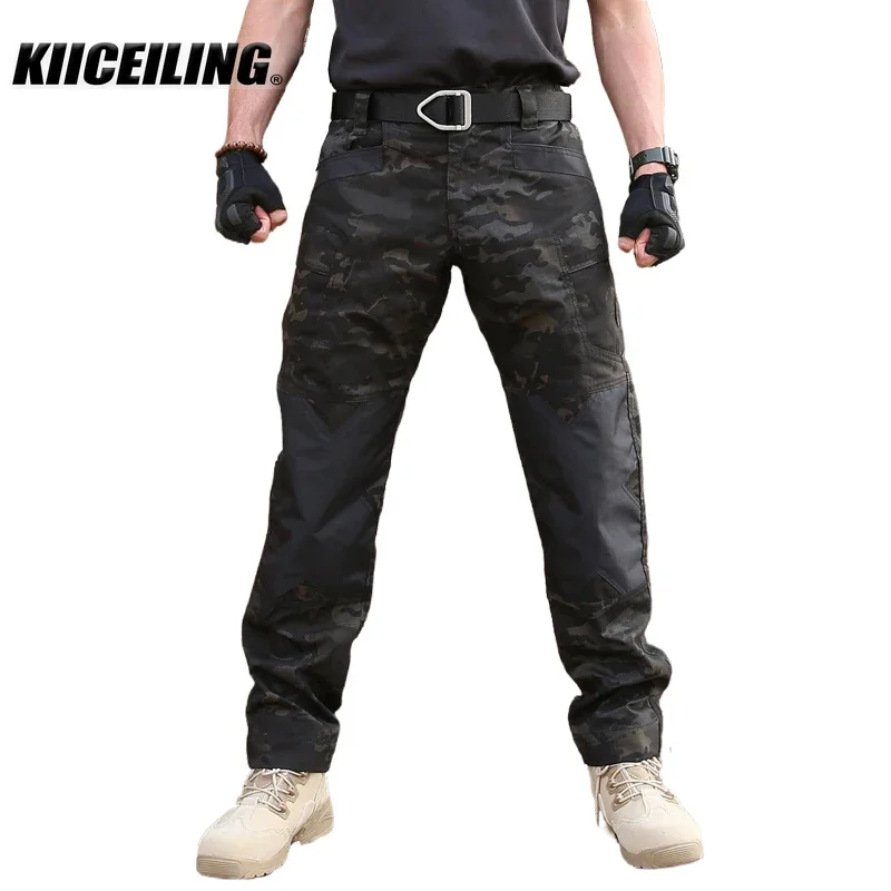 KIICEILING-K6,Cargo Pants Men, Men's Multicam Tactical Pants, Hiking Pants,Climbing,Trekking, Waterproof Pants,Joggers Men