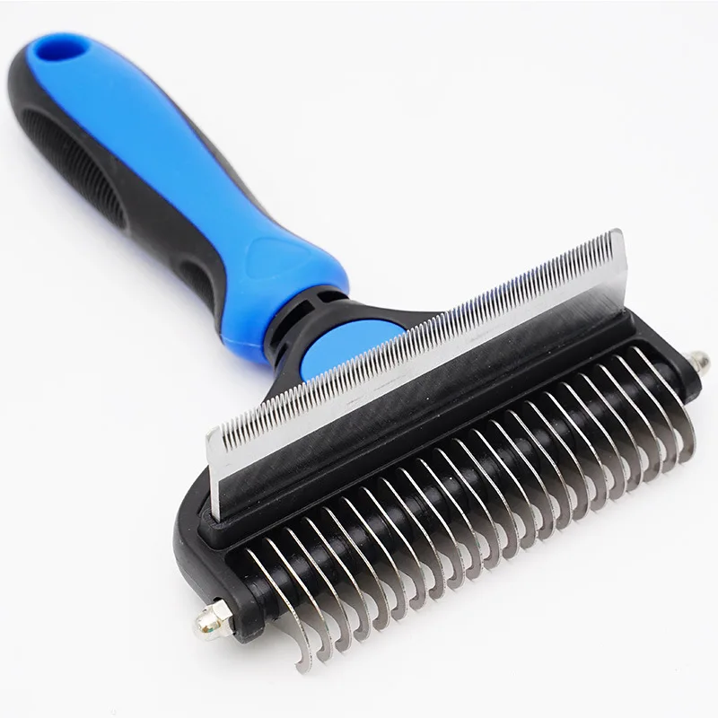 

Pet grooming tools Double-headed dog comb for depilatory purposes Dog depilatory knife