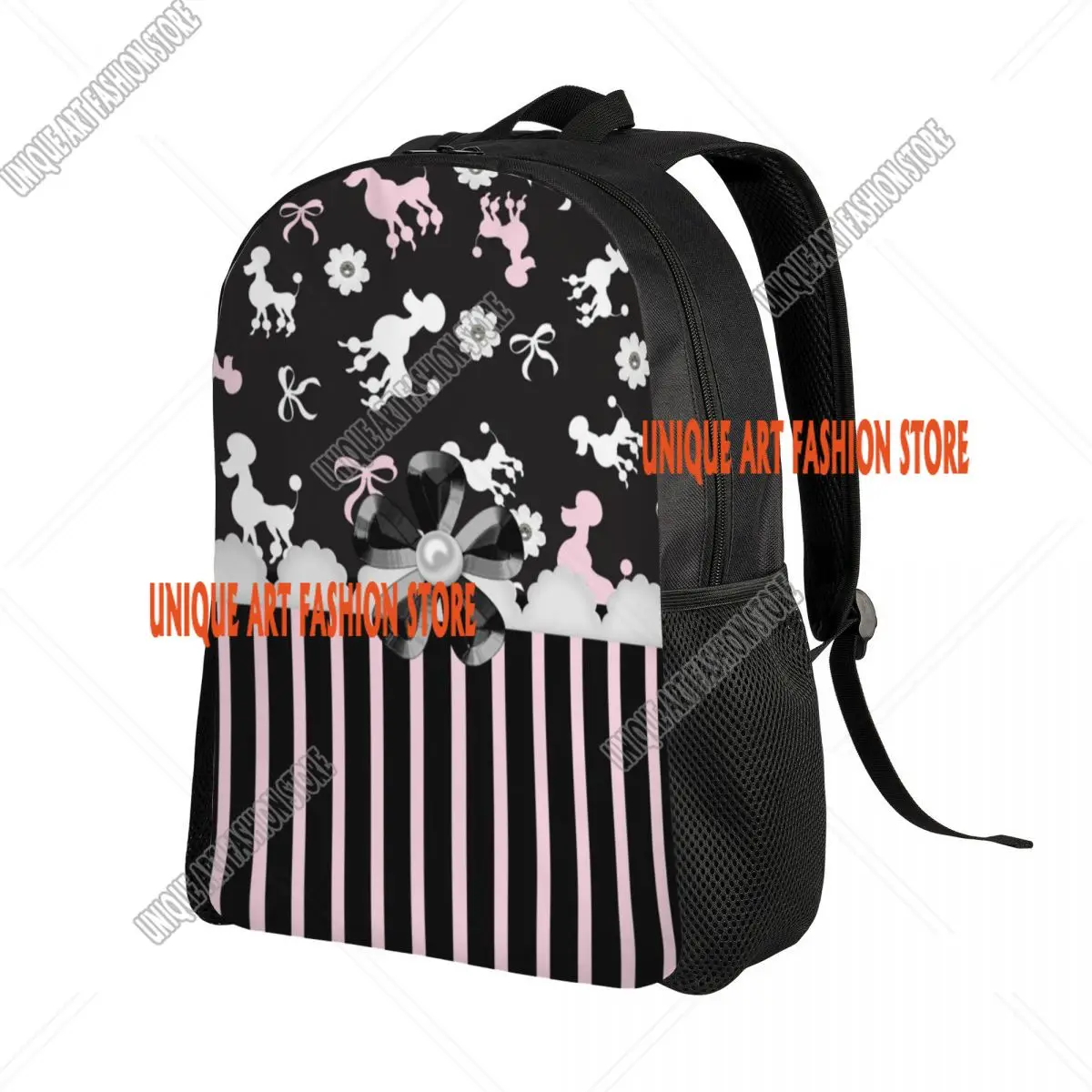 Poedels Best In Show-rugzakken voor dames, heren, studenten, boekentas, geschikt voor 15-inch laptop, cartoon poedelhondtassen