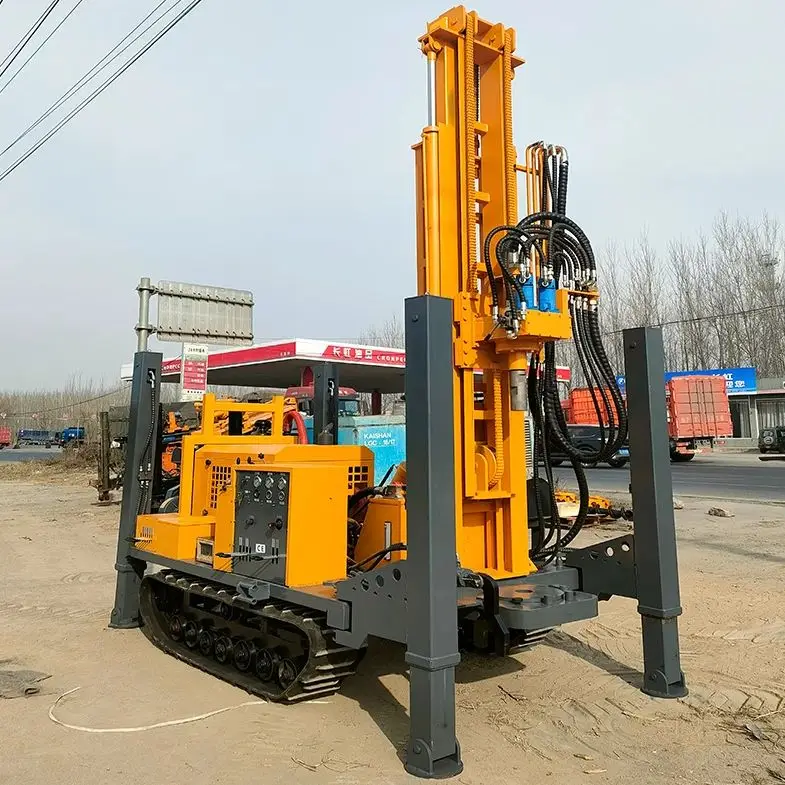 Customized 160m 180m 200m Pneumatic DTH Drill Machine Deep Water Well Drilling Rig Diesel Hydraulic Portable Drill Equipment