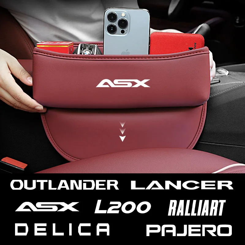 

Car Seat Crevice Storage Box Gap Filler Holder Interior Accessories For Mitsubishi Ralliart 2010 2022 Lancer Ralli Art 9 10 Asx