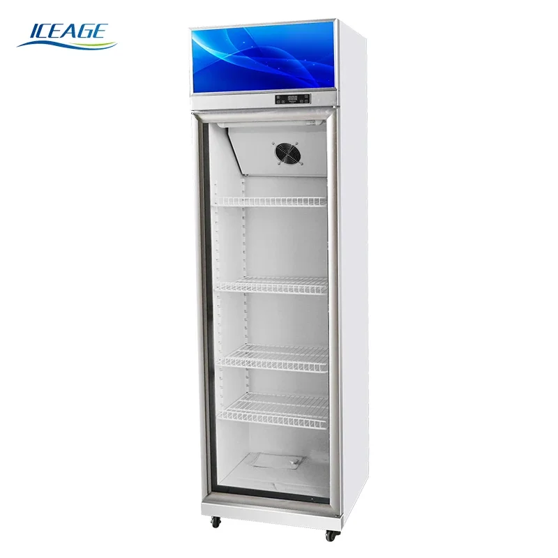 Factory direct supermarket convenience store beverage Glass door refrigerator one two  three door beverage cabinet