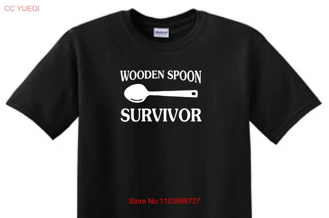 

WOODEN SPOON SURVIVOR Funny T Shirt long or short sleeves