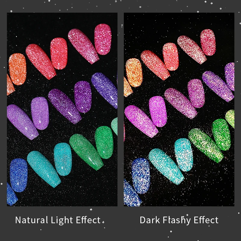 UR SUGAR-esmalte reflectante UV LED para uñas, barniz de noche, Gel bonito, brillante, Rosa y Rojo, 7,5 ml