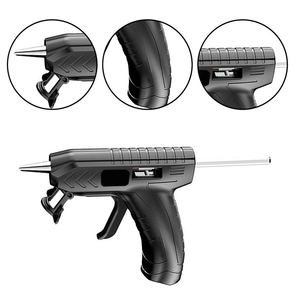 Cordless Hot Melt Glue Gun with Glue-Stick USB Rechargeable Lithium Wireless Hot Melt Glue Tool Craft DIY Repairing Stick Tool