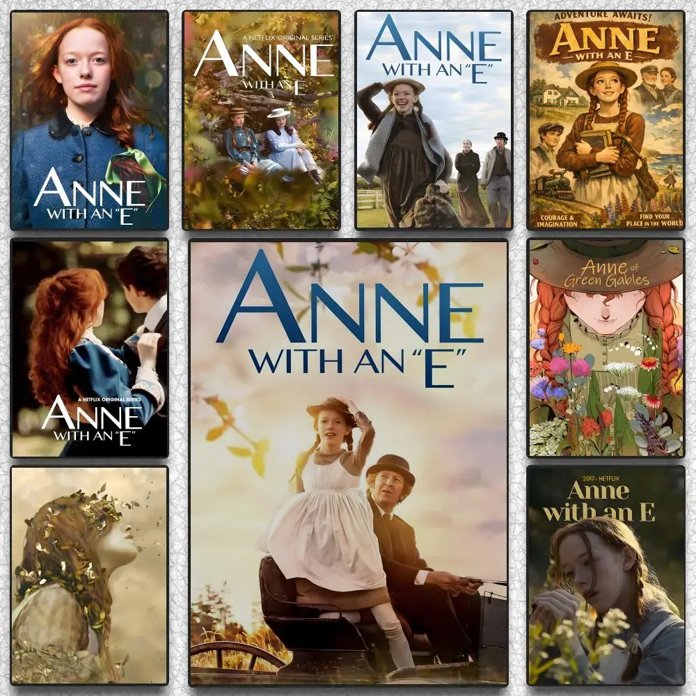 Anne with an E TV Series Warm Vintage Poster Self-adhesive Advanced Aesthetic Printing Paper Wall Art for Living Room Home Decor