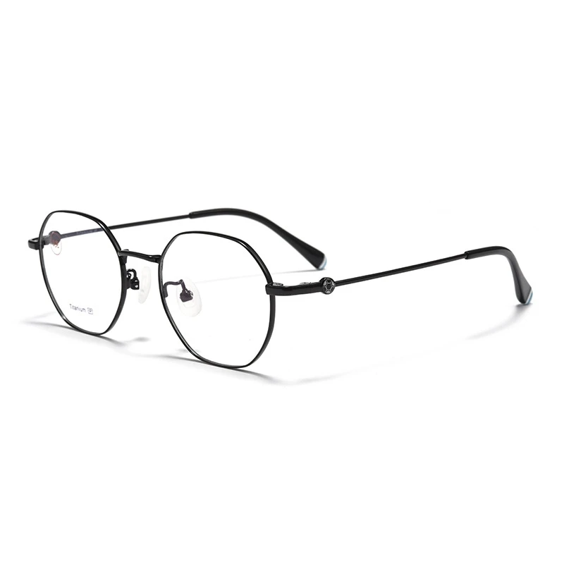 YIMARUILI Ultralight 9g Titanium Alloy Teenager Boy and Girl Student Glasses Retro Optical Prescription Eyeglasses Frame T1018F - Image 6
