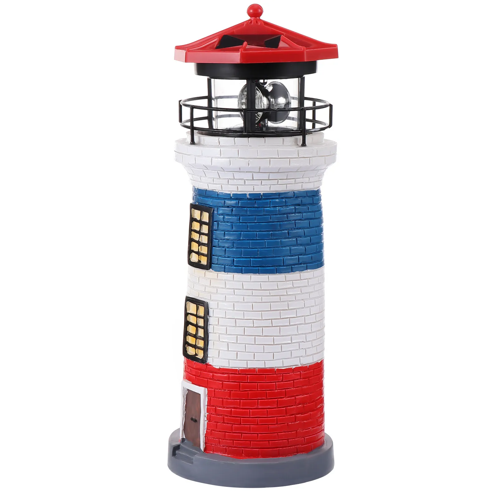 

Lighthouse Outdoor Garden Solar Powered Lights Decor for outside Lamp LED Exterior