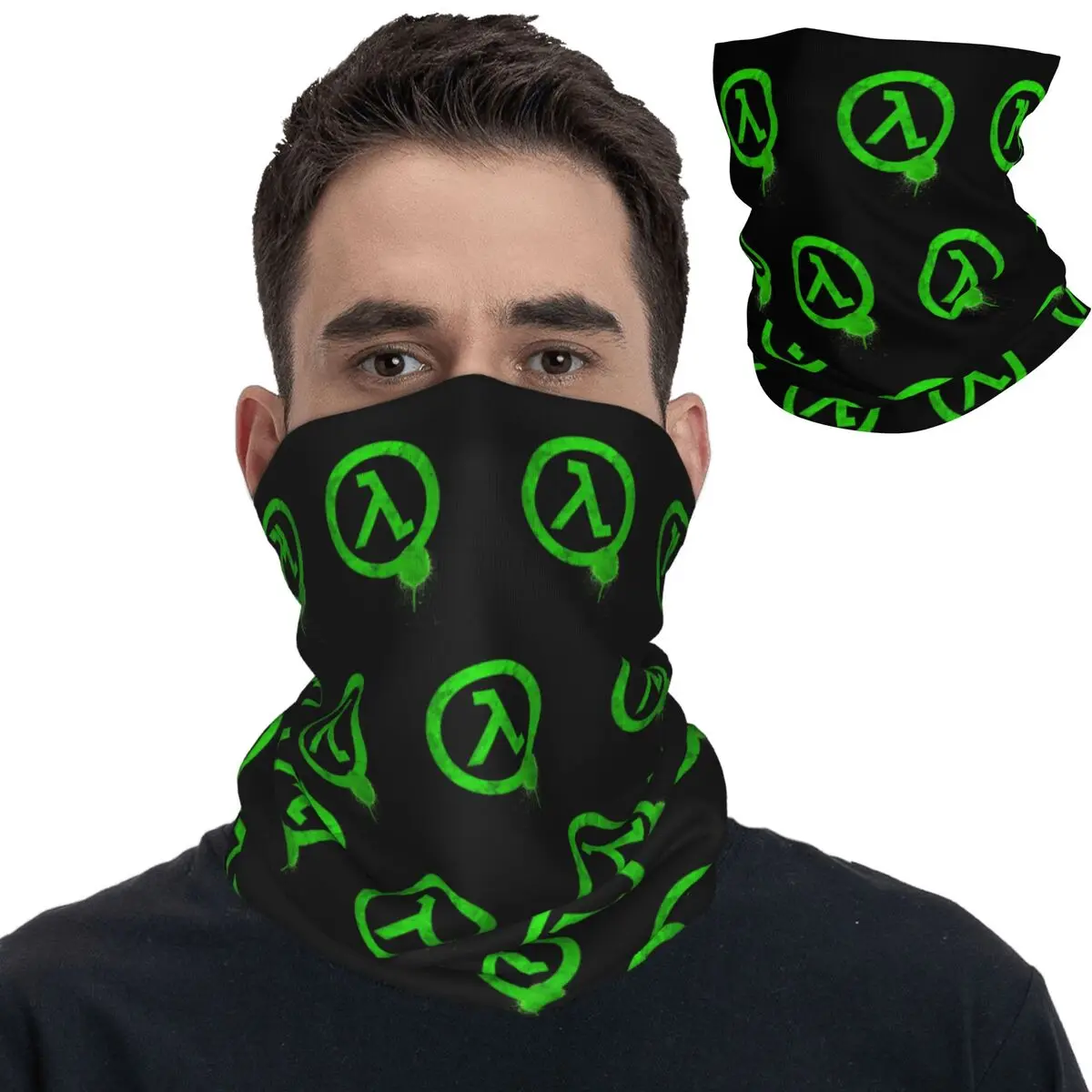 Half Life Opposing Force Bandana Neck Gaiter Printed Mask Scarf Multi-use Headband Outdoor Sports for Men Women Adult Winter