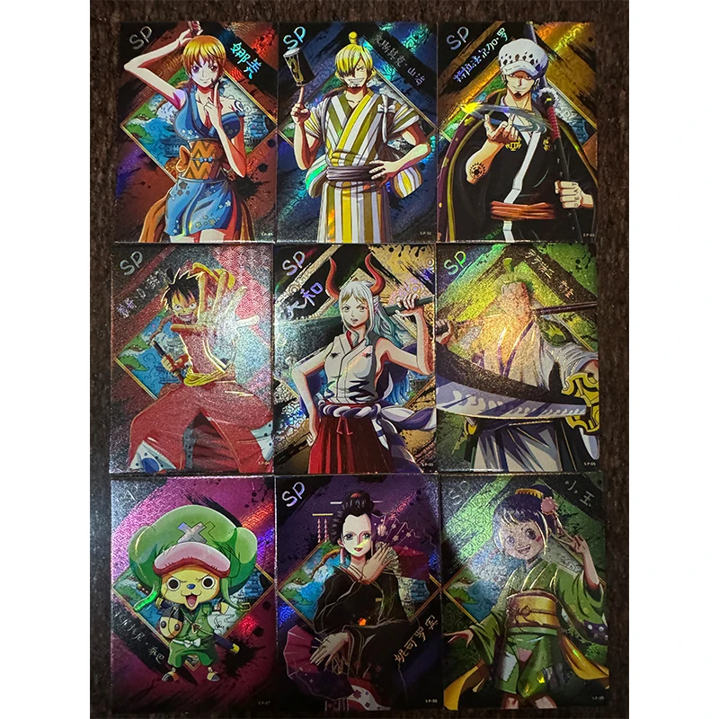 Huangshi One Piece Puzzle-Cr-Sp-Ur Series Anime Characters Nefertari D Vivi Cartoon Toys Collection Card Christmas Birthday Gift