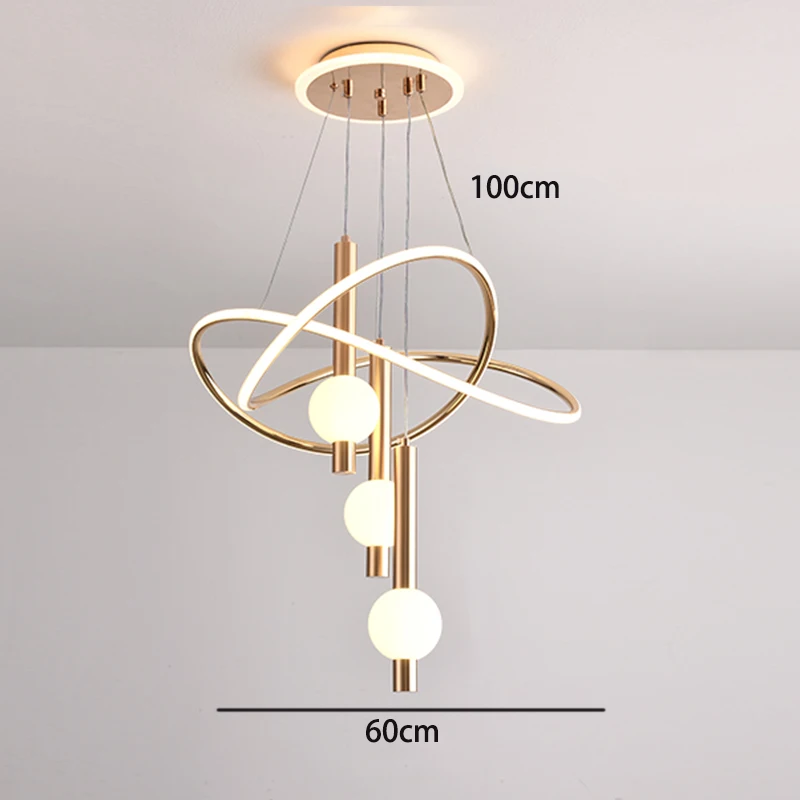 Moderne LED-hanglamp kroonluchter voor eetkamer woonkamer plafondlamp 3 kleuren dimbare binnenverlichting home decor lamp