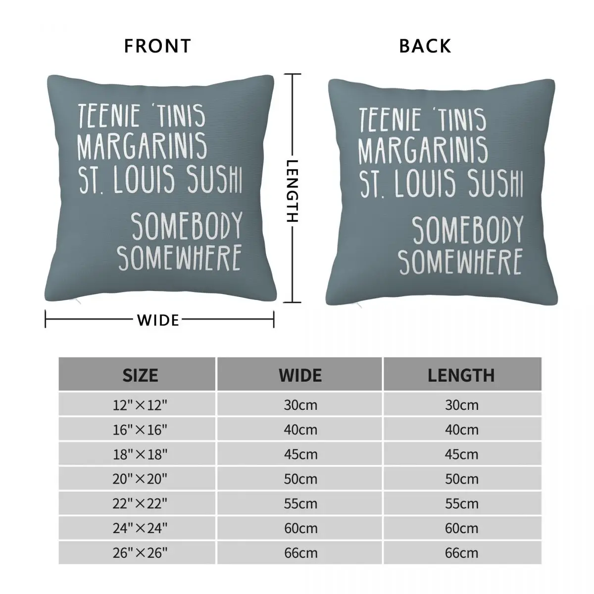 Somebody Somewhere Tv Show Pillowcase Polyester Linen Velvet Printed Zip Decorative Room Cushion Cover