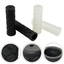 Bicycle Bike Handle Handlebar 22mm Anti Slip Rubber Grip Bicycle Handle Handlebar Black Comfortable Rubber Transparent