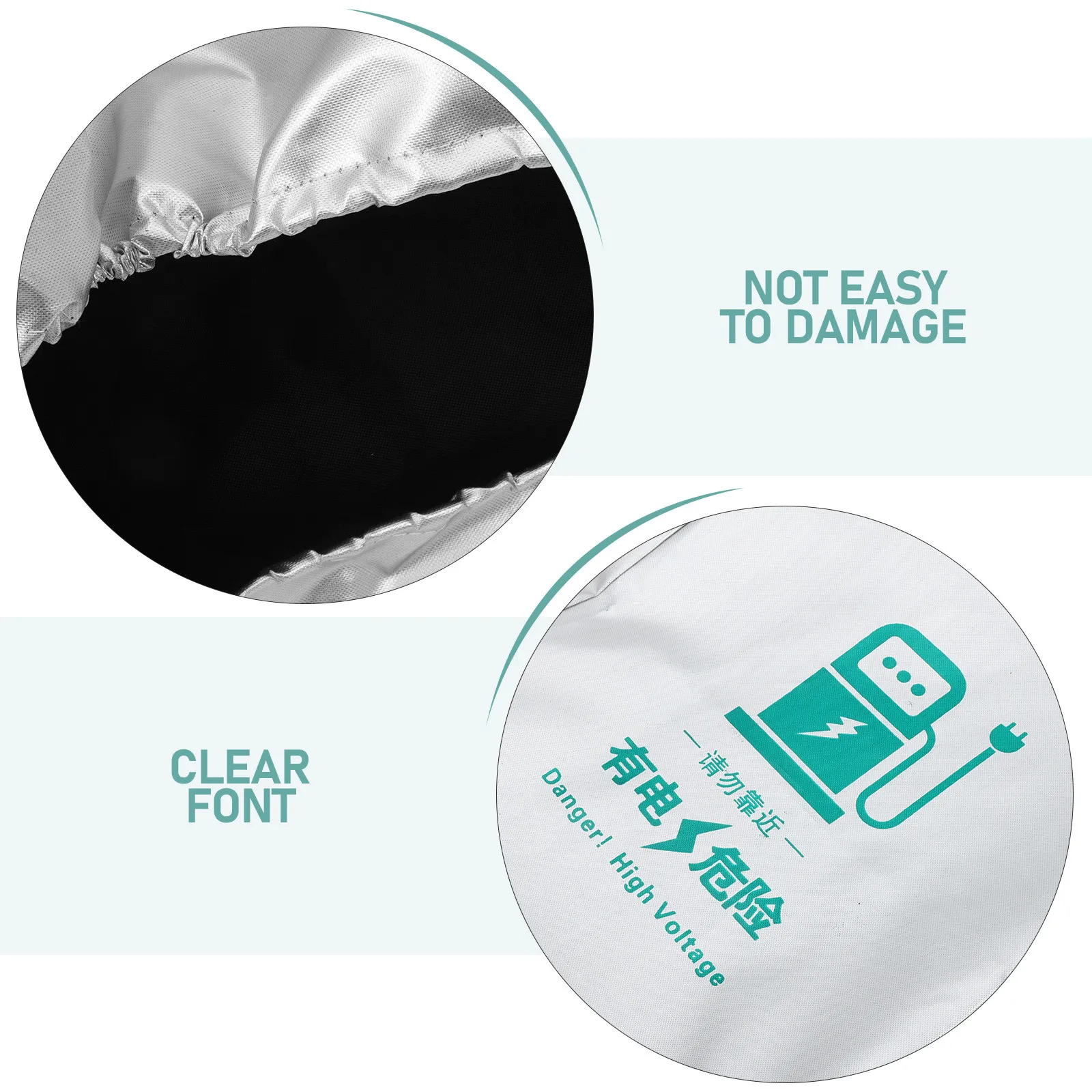 Weatherproof Ev Charger Cover 420D Oxford Cloth Heavy-Duty Outdoor Rain Sun Wind Dust Protector for Electric Vehicle Charging