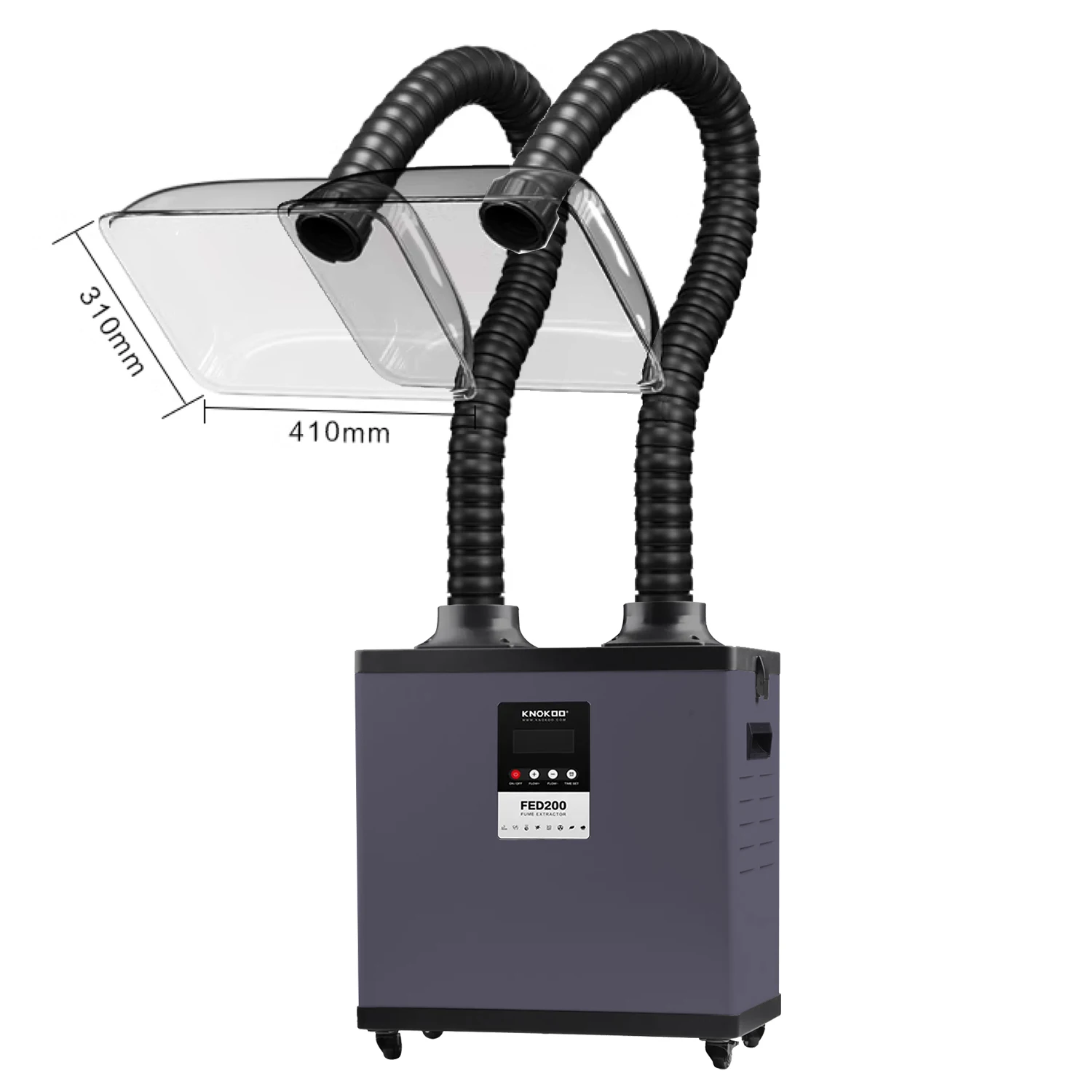 KNOKOO Extrator de fumaça de solda 210W la ser FED200 Absorvedor de fumaça de soldagem terno para beau ty salão de beleza e moxabustão