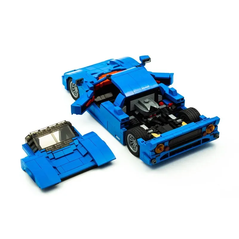 MOC- 157249   Blu Nuovo R390 GT1 Supercar Racing Building Blocks Modello 1331 Parti Ragazzi Bambini Compleanno Building Blocks Giocattolo Regalo