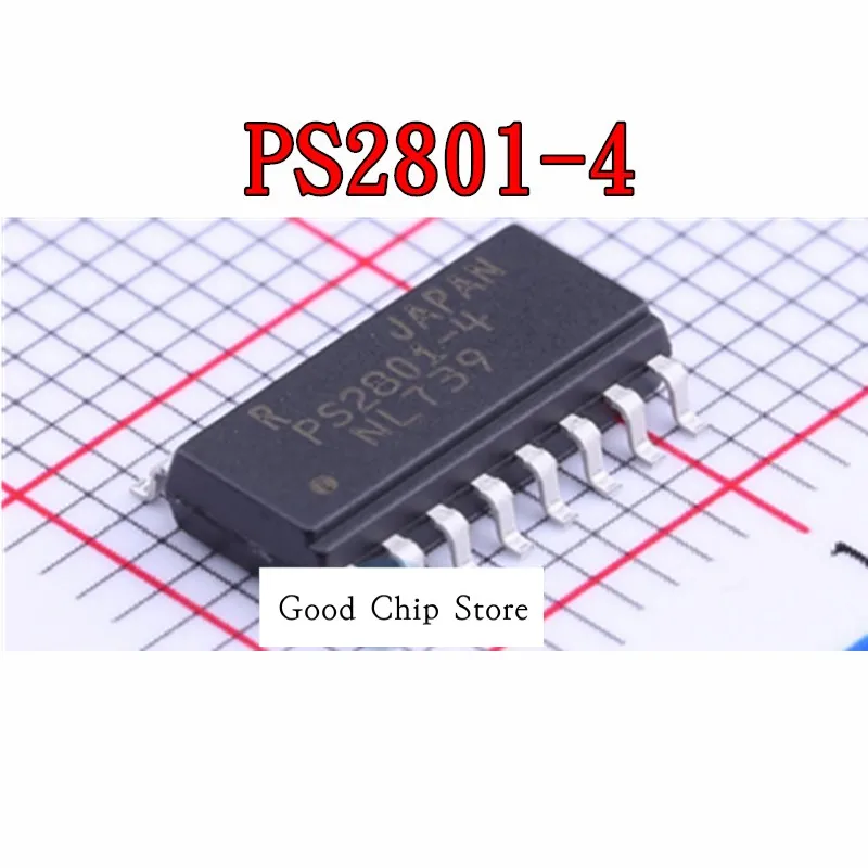 5Pcs/lot SOP16  PS2801-4 PS2805C-4 PS2801-4-F3-A