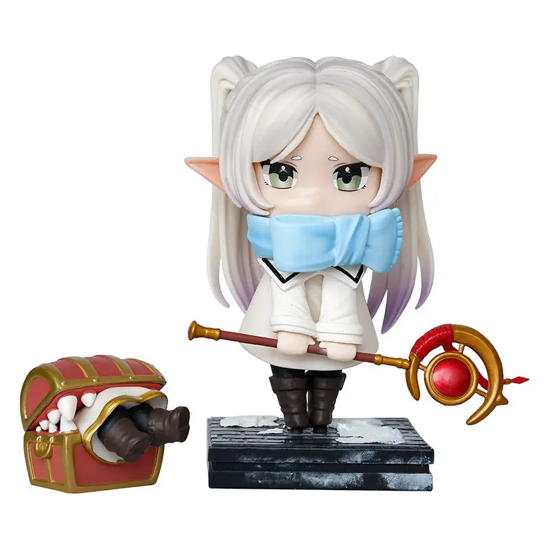 

Frieren Chibi Winter Outfit Deluxe Edition Magical Girl Anime Figure Premium PVC Statue Cute Desktop Ornament Collectible Model