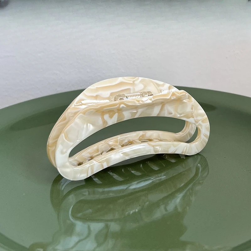 9.5 سنتيمتر المرأة الفرنسية موضة مشبك شعر مخالب خلات ليوبارد طباعة مقاطع الشعر مشبك مخلب كبير لفتاة الإكسسوارات الهدايا