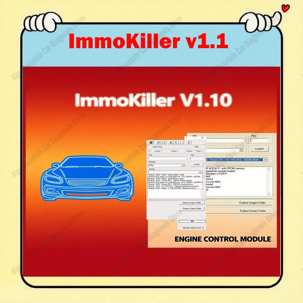 

Hot ! ImmoKiller V1.10 ECU Programmer Car Repair Tool - Latest Version IMMO off Software V1.1 - Immobilizer Passing Tool