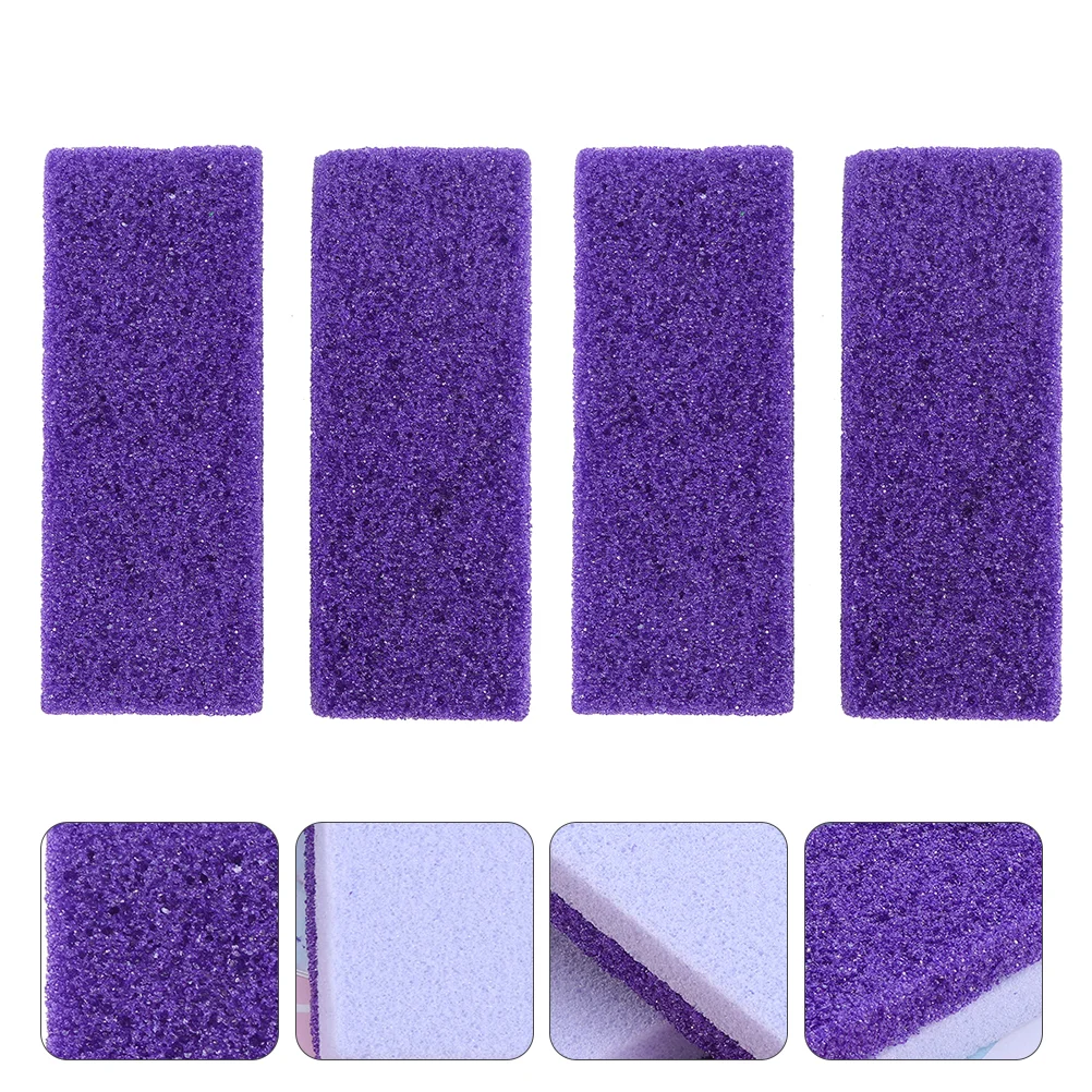 4 Pcs Volcanic Pumice Stone Pedicure Accessories Foot Skin Remover File Block Tools for Feet Scrubber Manicure Files