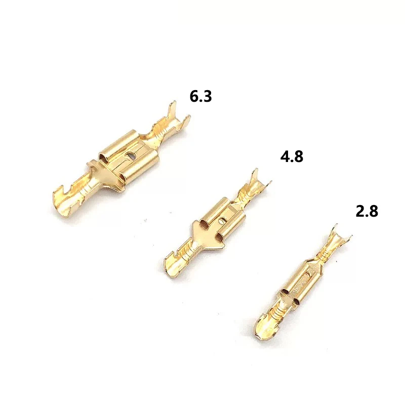 2.8MM-6.3MM copper wire shovel connector plug-in spring terminal block