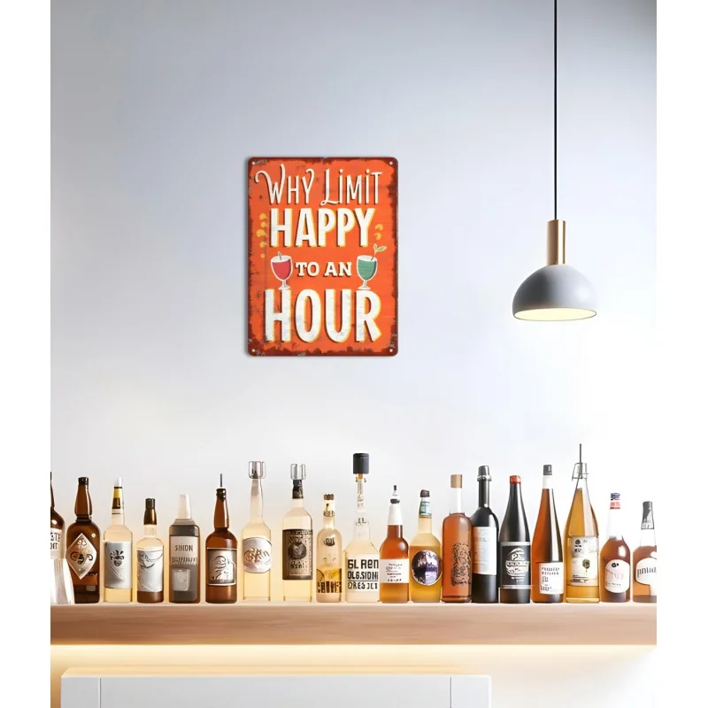 Humorous Home Bar Beer Drinker Gift Basement Apartment Garage Club Wall Decoration Iron Sheet Painting 30x20x2cm