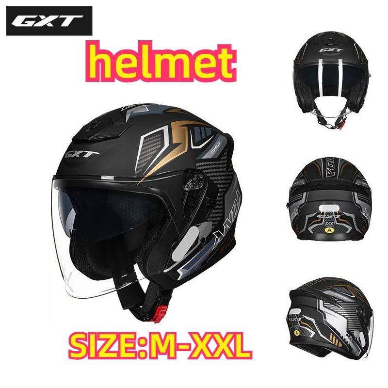

GXT Unisex 3/4 Motorcycle Half Helmet All Season Summer Breathable Open Face Helmet for Electric Motorbike Scooter Riding