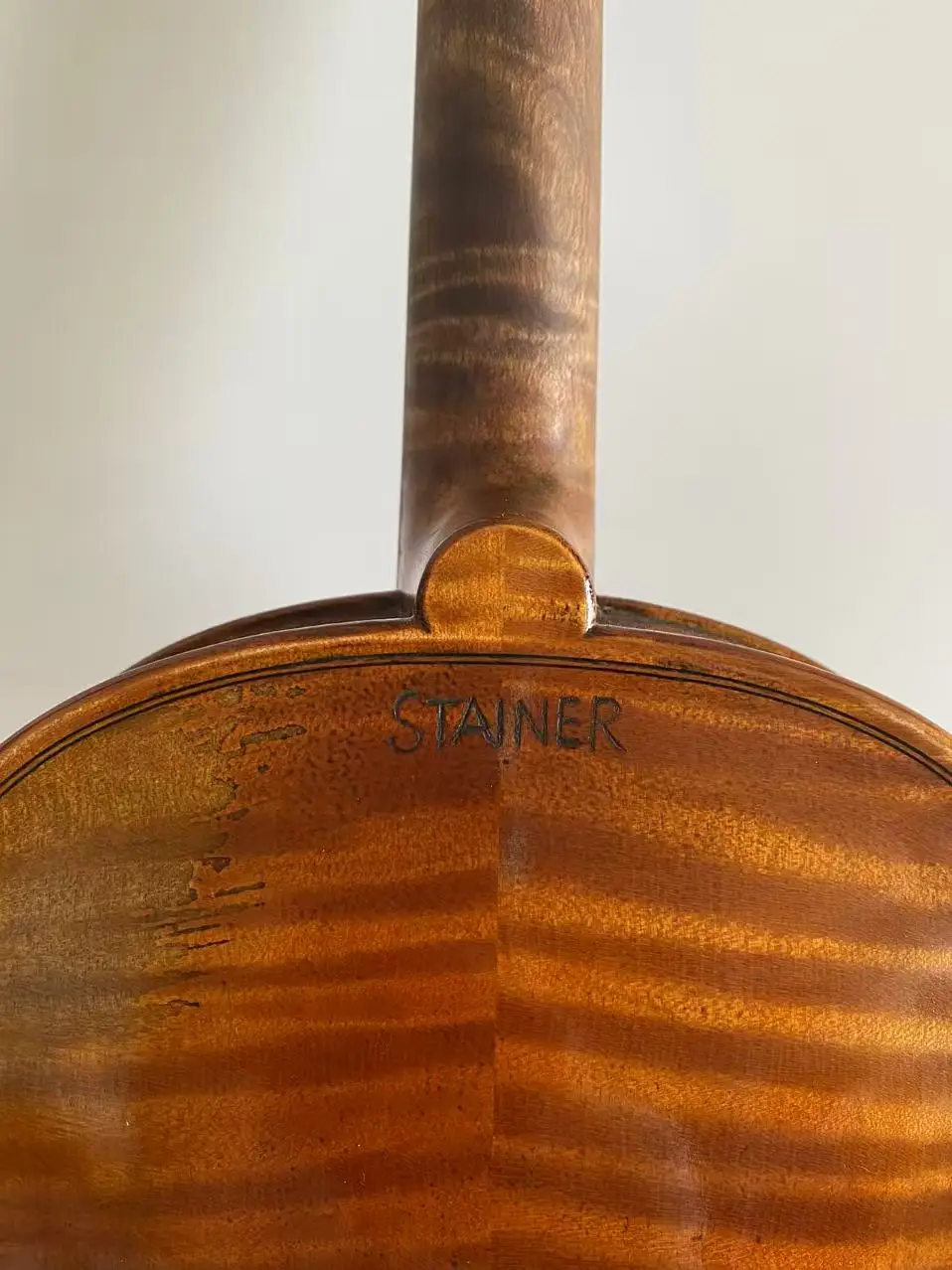 4/4 كمان ستاينر موديل ملتهب من خشب القيقب الخلفي من خشب التنوب مصنوع يدويًا من قطعتين من الخلف