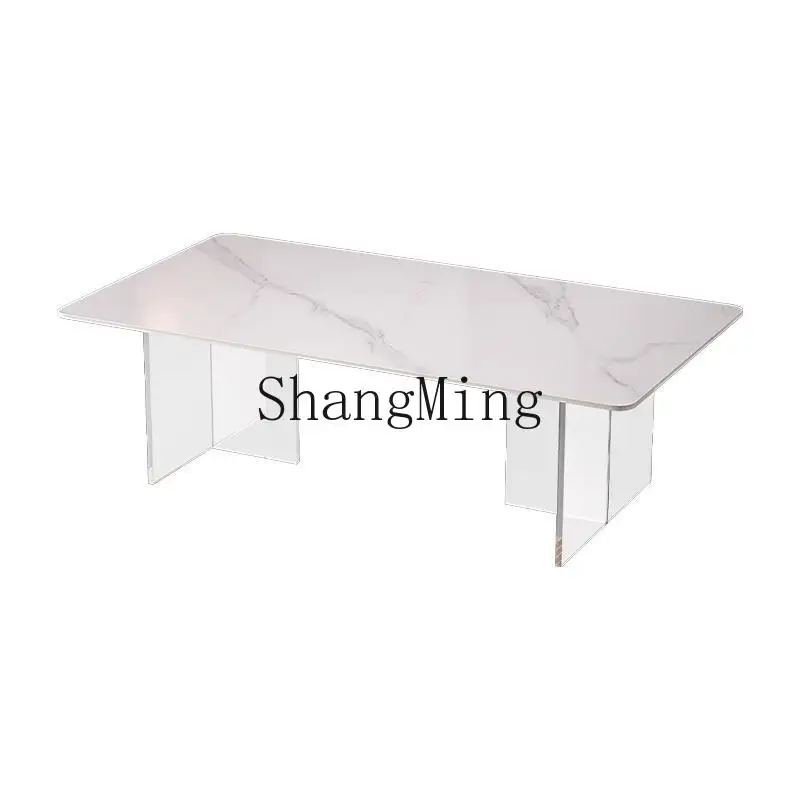 

LXY simple and modern small apartment living room balcony household light storage rectangular tea table