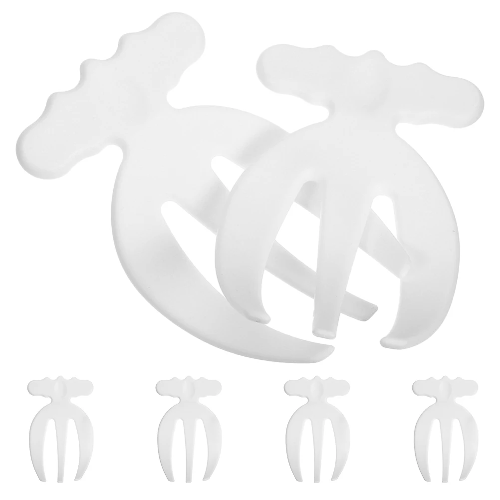 

6 шт., вилка для перемешивания салата, инструменты, пластиковые десертные кухонные вилки для сервера салата для перемешивания гаджетов, сервировочный коготь