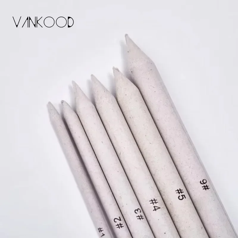 6Pcs Solid Pens Clay Tools Carving Craft Brush Pottery Tools Clay Sculpture Pottery Ceramics Tool