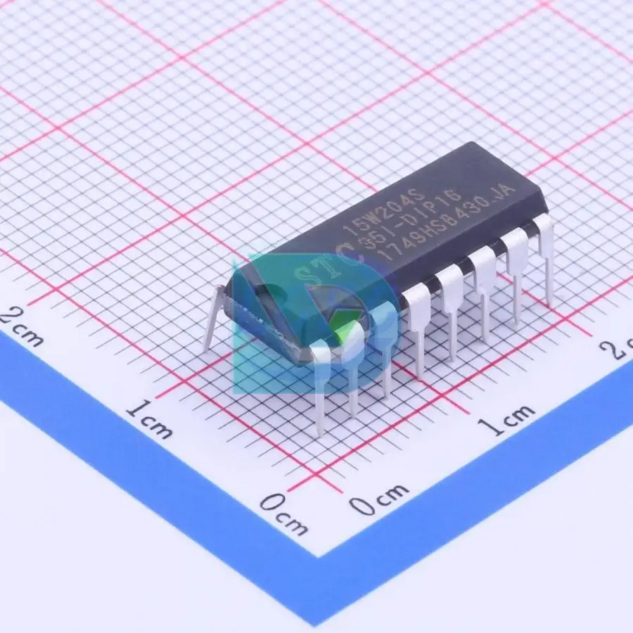 STC15W204S-35I-DIP16 4KB 256Byte FLASH 14 2.5V~5.5V 51Series DIP-16 Microcontrollers (MCU/MPU/SOC) chips New original