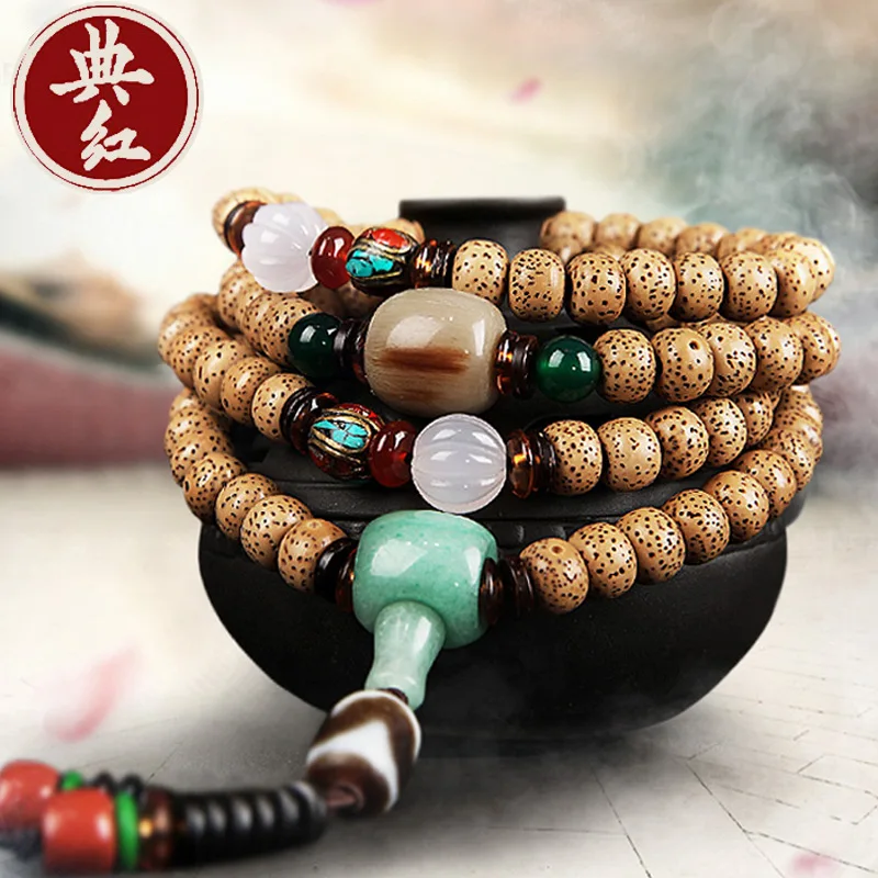 Collector's Edition Old Chen Seed Xingyue Bodhi Bracelet 108 Beads Bracelet Men and Women Accessories Necklace