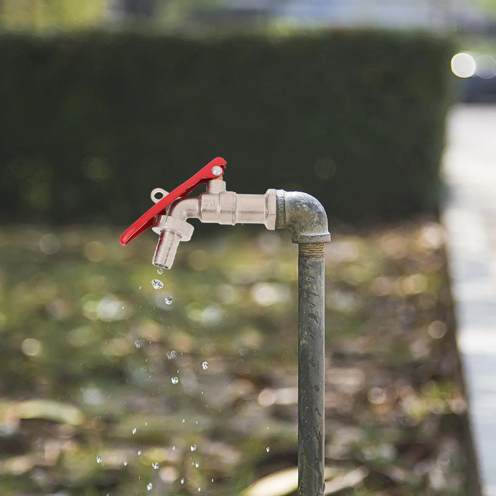 Lockable Faucet Garden Hose Spigot Large Flow Brass Freezing Proof Water Washing Machine Compatible Irrigation