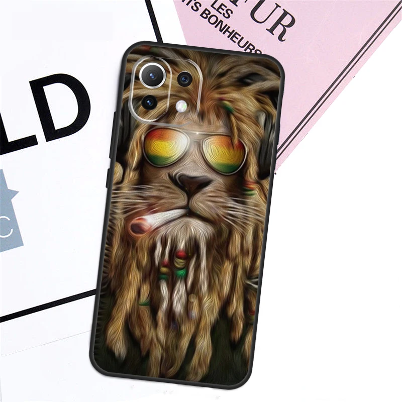 Rasta Lion For POCO X3 X5 X6 Pro F3 F5 M5s M6 Pro Cover For Xiaomi 13T 12T 11T 14 Pro 12 13 Lite Case