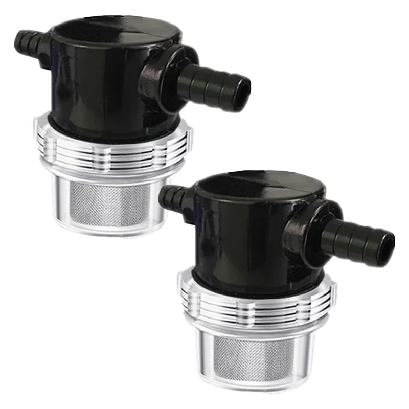 ABKU-1/2Inch Water Pump Strainer,For 3/8Inch Hose Barb In-Line Strainer,For Water Pump 12V Direct Current 80 PSI RV Campers