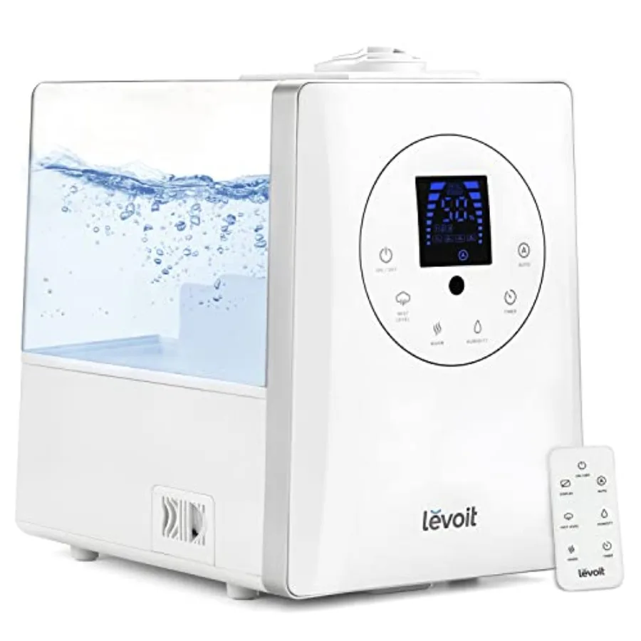 

Humidifiers for Bedroom Large Room Home 6L Warm and Cool Mist Ultrasonic Air Vaporizer for Plants and Whole House Built-in Humi