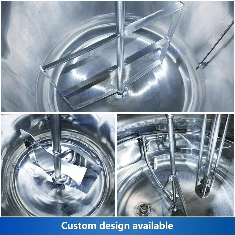 ZONESUN خلاط التدفئة الكهربائية المحرض اثارة مزج سفينة مستحلب مستحضرات التجميل معدات الخالط ZS-MB100L