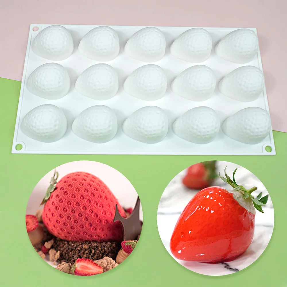 Strawberry Blueberry Pineapple Fruit Silicone Mold Fudge Chocolate Mold Cupcake Baking Mold Fondant Cake Decorating