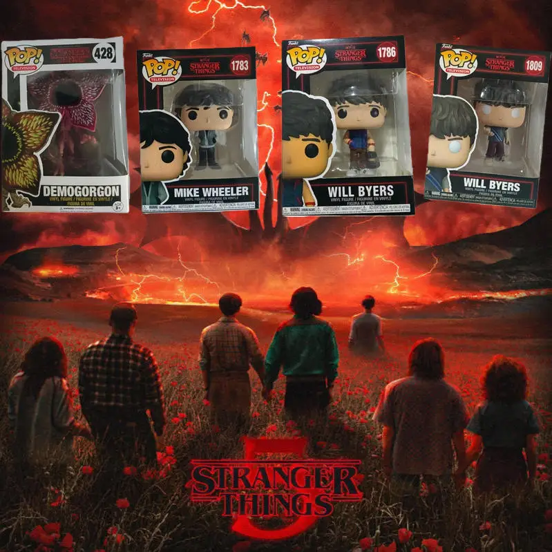 FUNKO POP Demogorgon 2026 # 428 Mike Wheeler1783 # Will Byers1786 # 1809 # Collezione di modelli di personaggi in vinile Action Vinyl, regali giocattolo