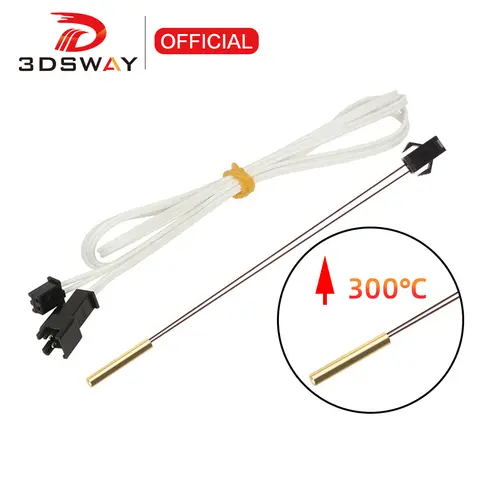 3DSWAY 3D Printer Part Upgrade NTC100K Thermistor Temperature Sensor Dumet High Temperature Cartridge Kit 3950 SM Terminal Voron