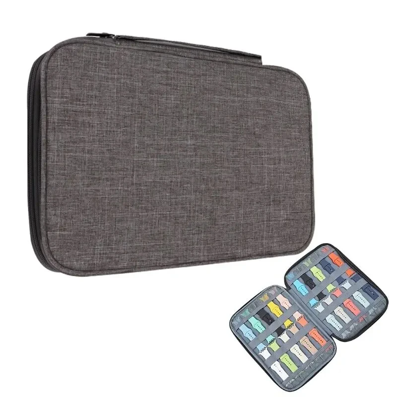 Uhrenarmband-Organizer-Tasche für Apple Watch, Multifunktionsgehäuse, Kabelarmband-Tasche für Smartwatch, tragbare Reise-Aufbewahrungstasche