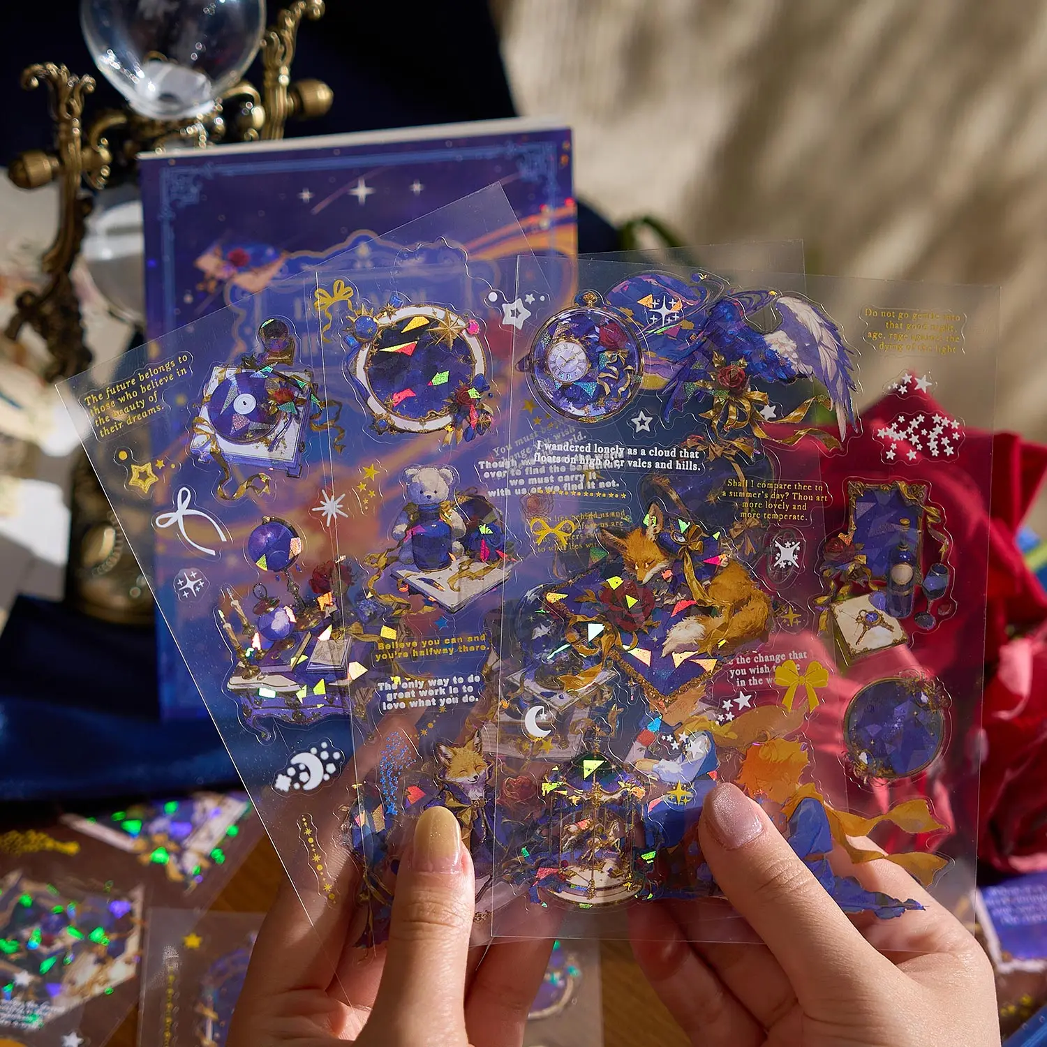 20-delige prinskarakters, lasershelllicht huisdierstickers, oproepkarakter handboek decoratie doe-het-zelf materiaal landschapsarchitectuur stickers