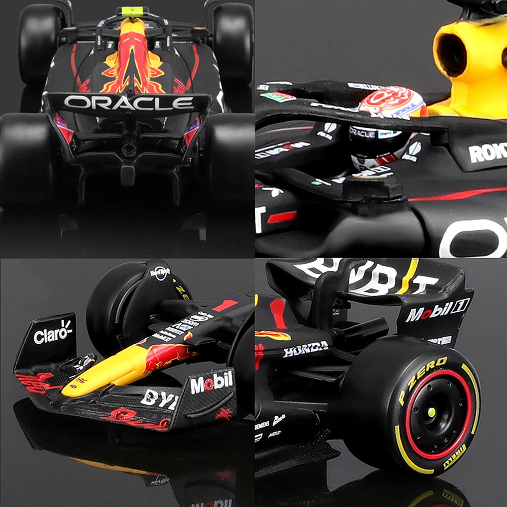 ブラーゴ-Favariカーモデル,F1 75,leclerc sinz,redbull,レーシング,merces alfa Romeo claren,ミニチュアカーおもちゃ,1:43, 2022, 2023