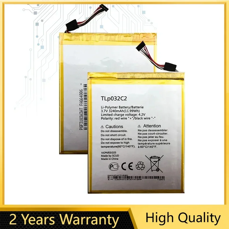 TLp032CC Battery for Alcatel One Touch Pixi 8 8.0 3G 9005X OT-9005X Mobile Phone, 3240mAh