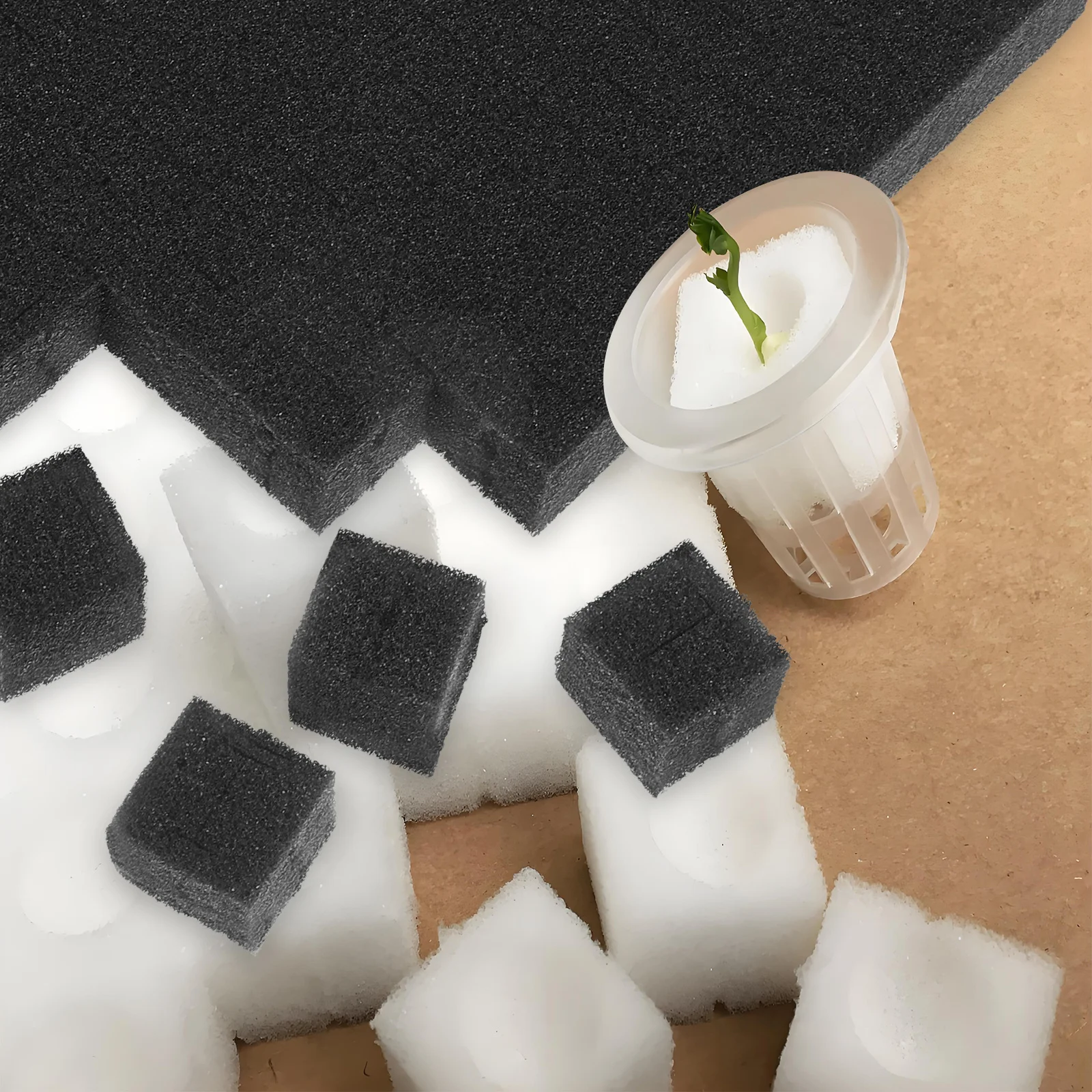 

Hydroponic Sponges 4 Sheet Planting Gardening Tool 25Mm Seedling Growth Soilless Cultivation Greenhouse Sponges